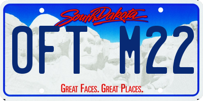 SD license plate 0FTM22