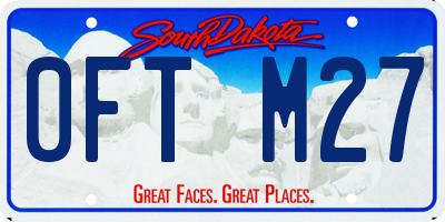 SD license plate 0FTM27