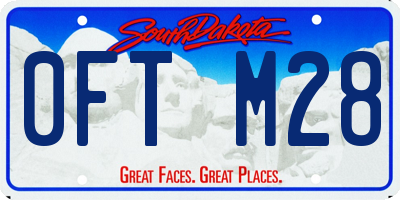 SD license plate 0FTM28