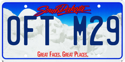 SD license plate 0FTM29
