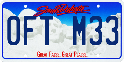 SD license plate 0FTM33
