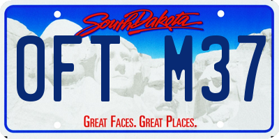 SD license plate 0FTM37