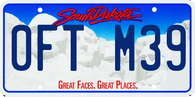 SD license plate 0FTM39