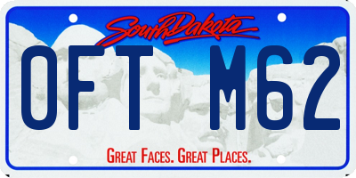 SD license plate 0FTM62