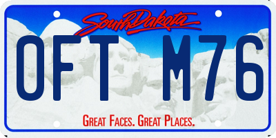 SD license plate 0FTM76