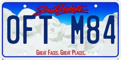 SD license plate 0FTM84