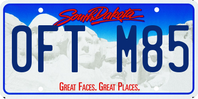 SD license plate 0FTM85