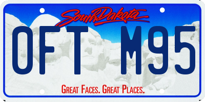 SD license plate 0FTM95