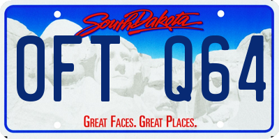 SD license plate 0FTQ64