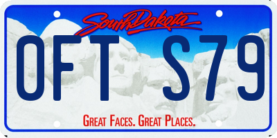 SD license plate 0FTS79