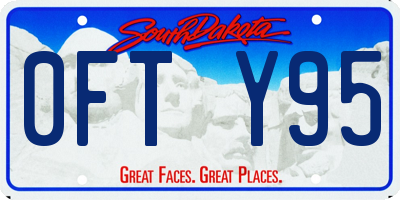 SD license plate 0FTY95
