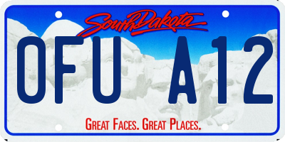SD license plate 0FUA12