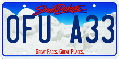 SD license plate 0FUA33
