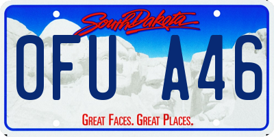 SD license plate 0FUA46