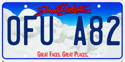 SD license plate 0FUA82