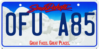 SD license plate 0FUA85