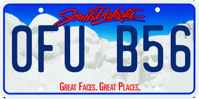SD license plate 0FUB56