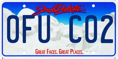 SD license plate 0FUC02
