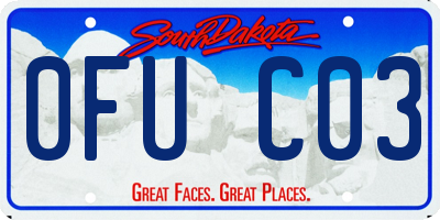SD license plate 0FUC03
