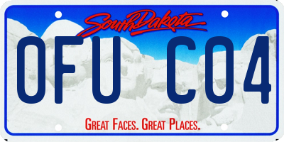 SD license plate 0FUC04