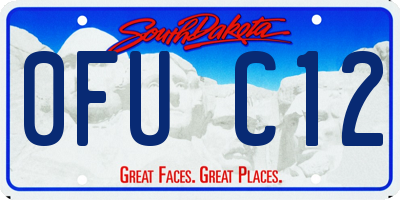 SD license plate 0FUC12