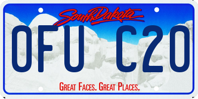 SD license plate 0FUC20