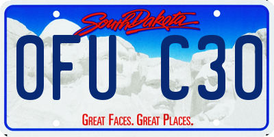 SD license plate 0FUC30