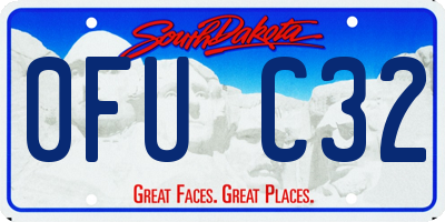 SD license plate 0FUC32