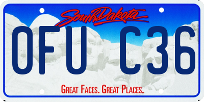 SD license plate 0FUC36
