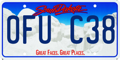SD license plate 0FUC38