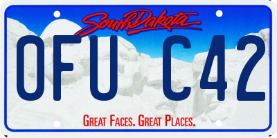 SD license plate 0FUC42