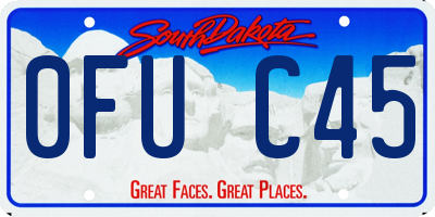 SD license plate 0FUC45