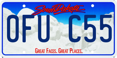 SD license plate 0FUC55
