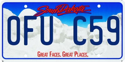 SD license plate 0FUC59