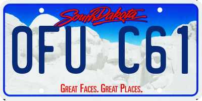 SD license plate 0FUC61