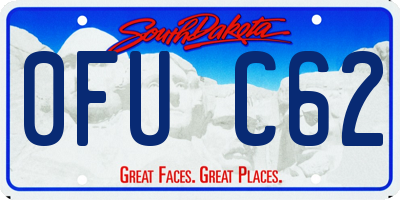 SD license plate 0FUC62