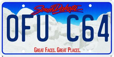 SD license plate 0FUC64