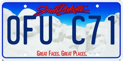 SD license plate 0FUC71
