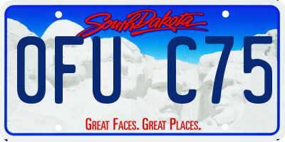 SD license plate 0FUC75