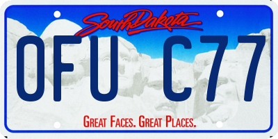 SD license plate 0FUC77