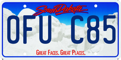 SD license plate 0FUC85