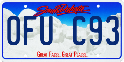 SD license plate 0FUC93
