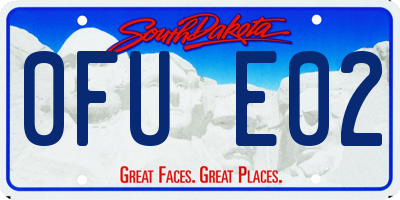 SD license plate 0FUE02