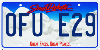 SD license plate 0FUE29