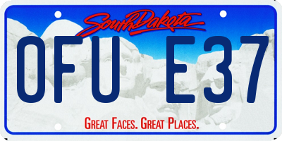 SD license plate 0FUE37