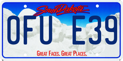SD license plate 0FUE39