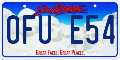 SD license plate 0FUE54