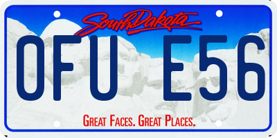 SD license plate 0FUE56