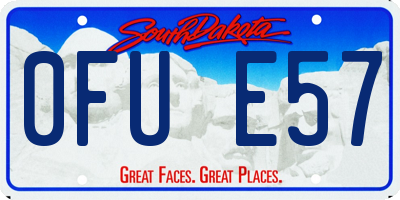 SD license plate 0FUE57