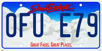SD license plate 0FUE79
